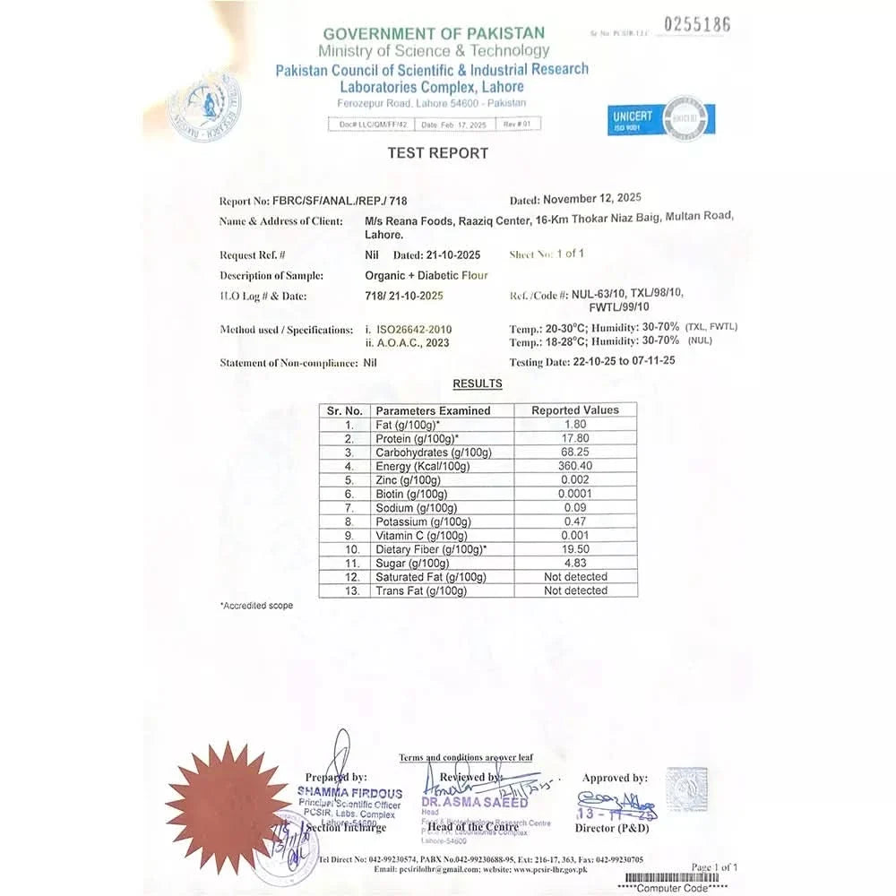 Organic + Aju jee diabetic flour 5kg